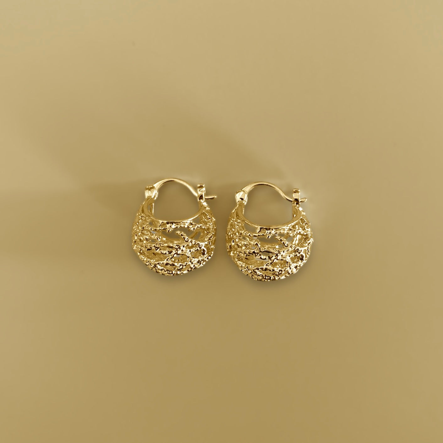 Whispering Vines Hoop Earrings