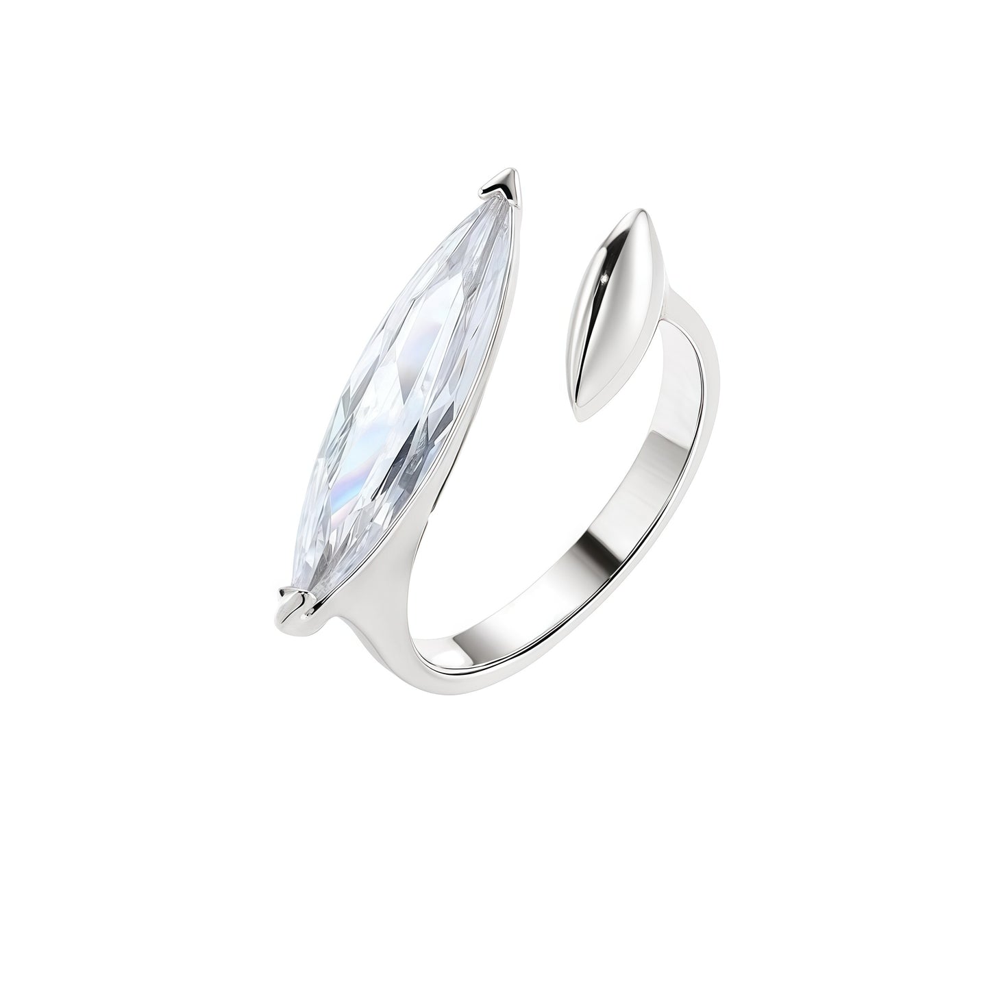 Silver Eclipse Radiance Ring