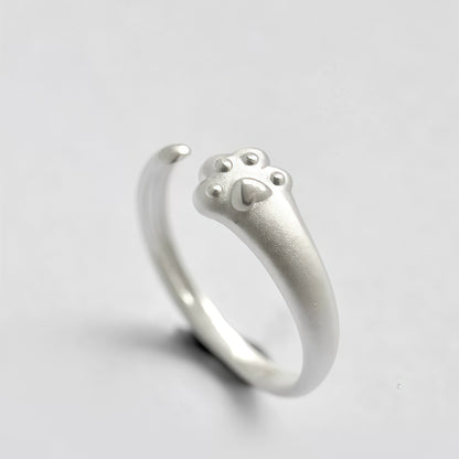 Paw Print Open Ring
