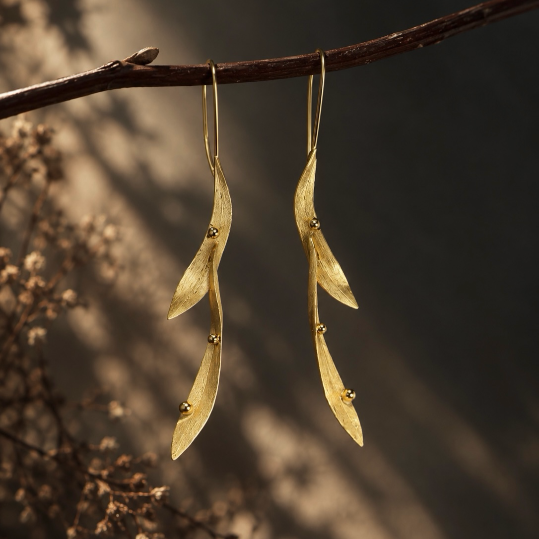 Branch Remembers Leaf Earrings