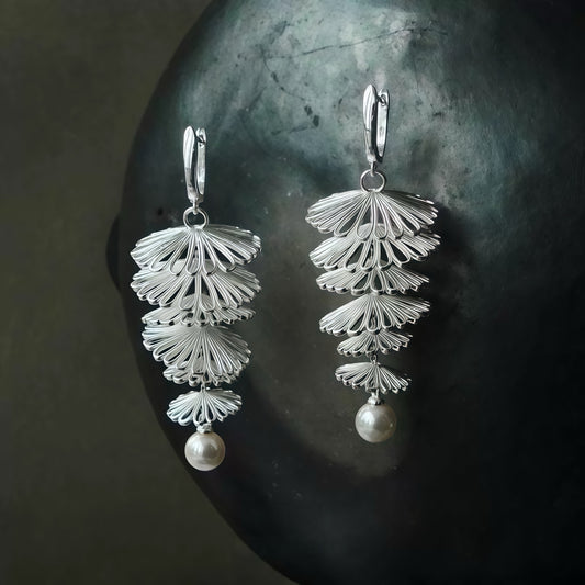Pine Tree Dewdrop Earrings