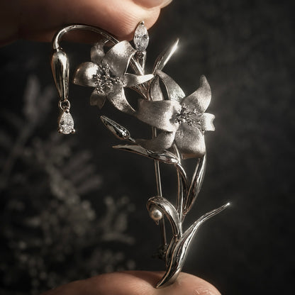 Whispering Lily Brooch