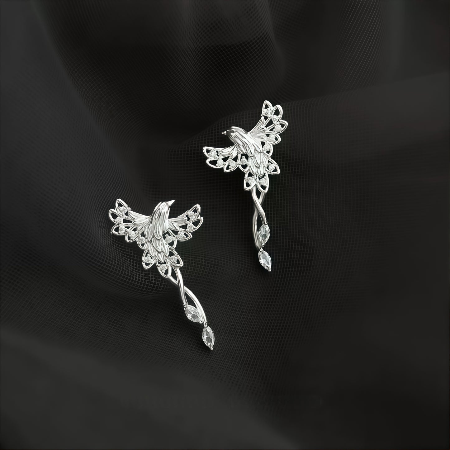 Phoenix Ascend Drop Earrings