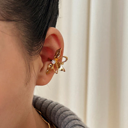 Golden Bloom Earrings / Ear Cuffs