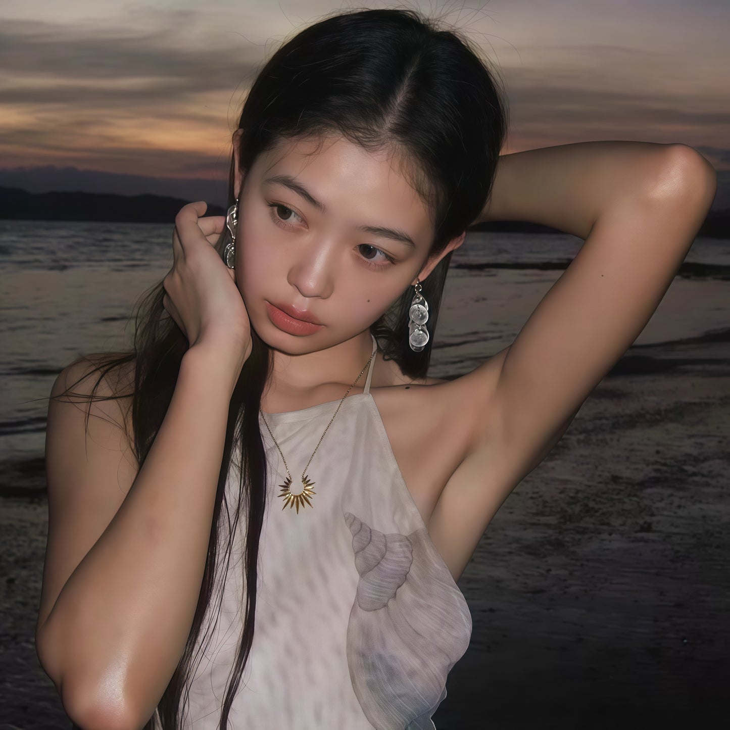 Moonlit Tides Muslingeøreringe