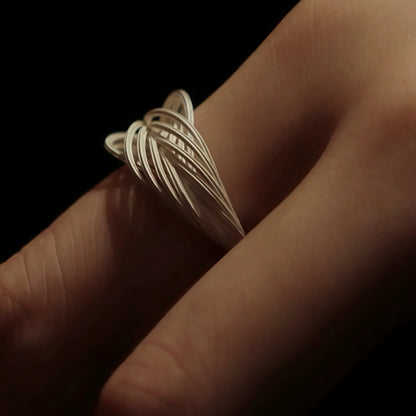 Interwoven Silver Ring