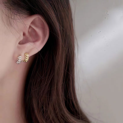 Olive Whisper Hoops