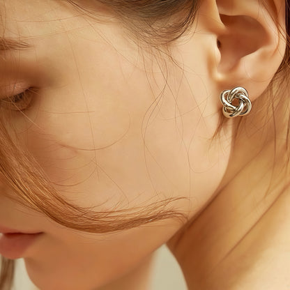 Eternal Knot Stud Earrings