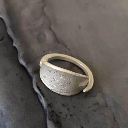Words of Soul Engraved Rings