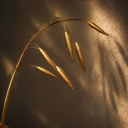Golden Oat Whisper Brooch