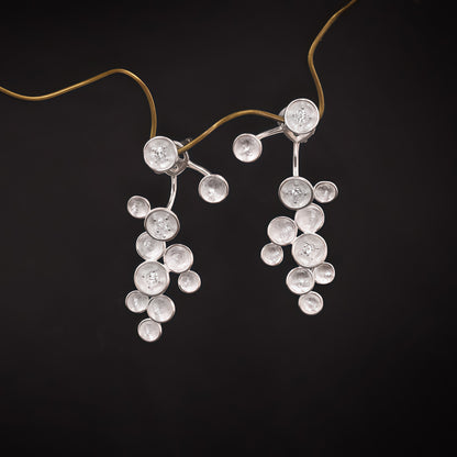 Cluster Drop Earrings (2-in-1 Style)