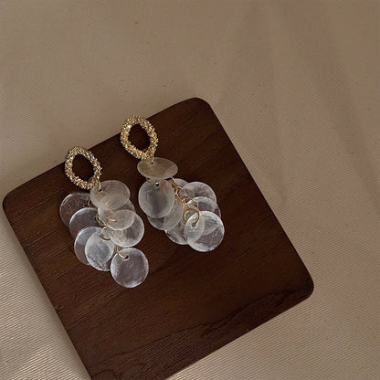 Moonlit Tides Shell Earrings