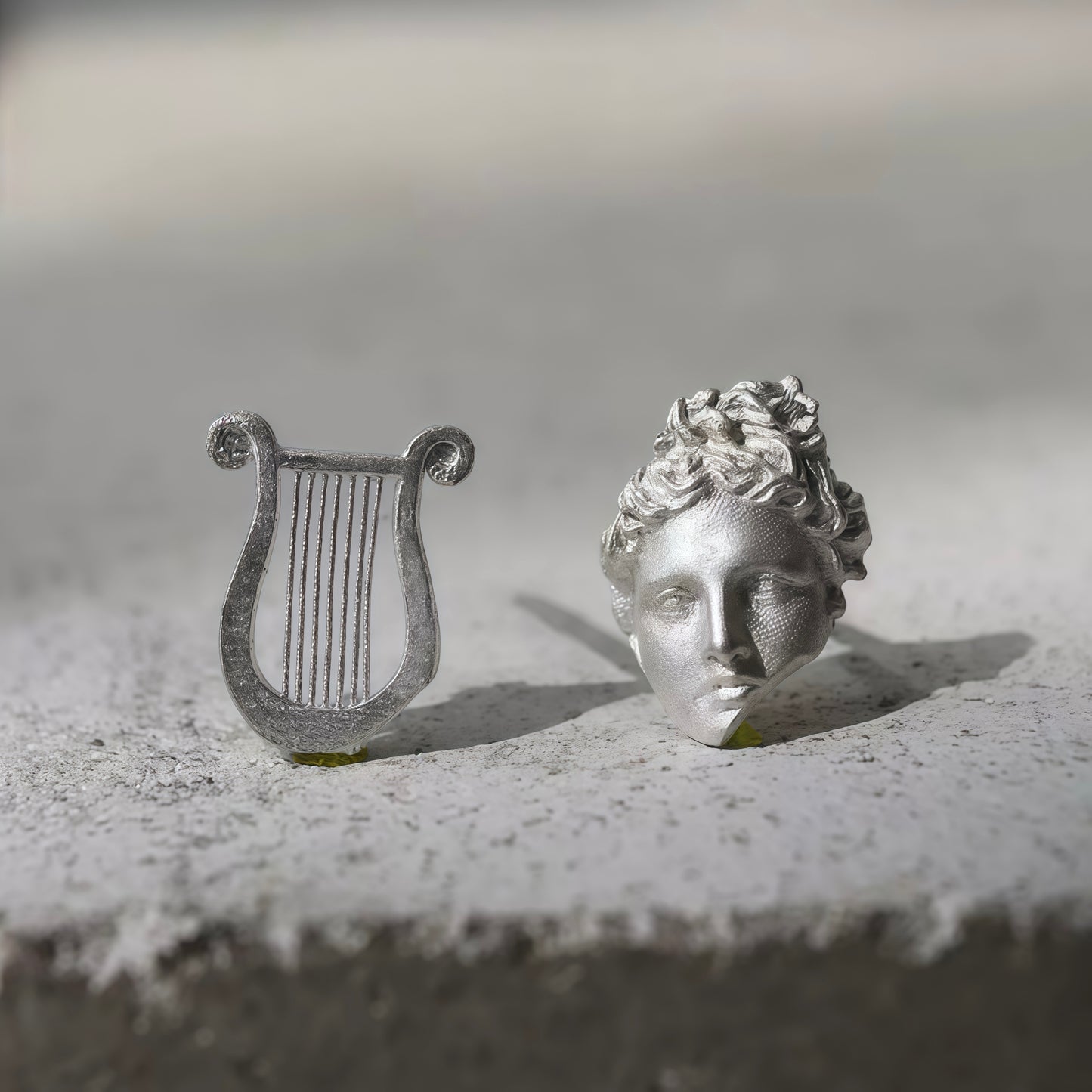Apollo & Lyre Stud Earrings