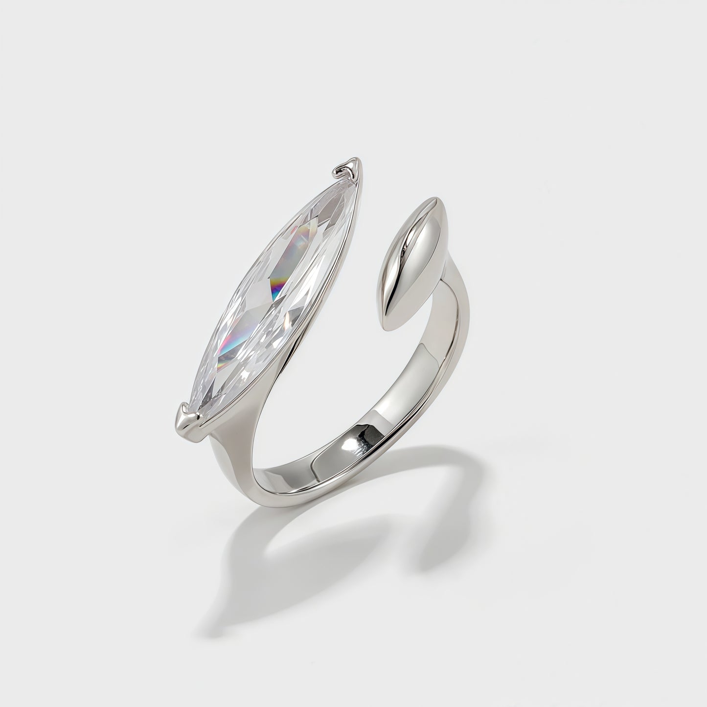 Silver Eclipse Radiance Ring