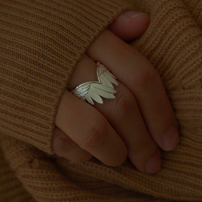 Celestial Wing Embrace Ring