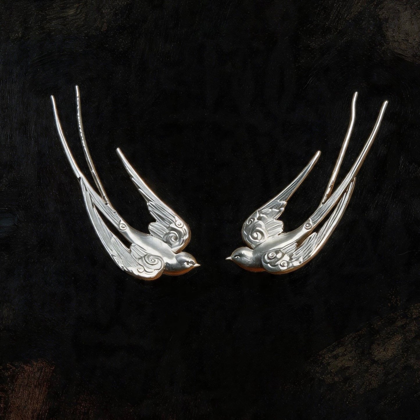 Swallow Form Earrings (30-Day Craft)
