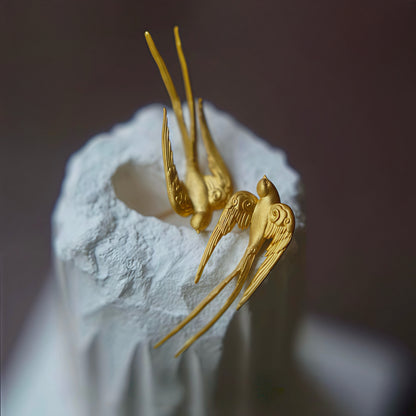 Swallow Form Earrings (30-Day Craft)