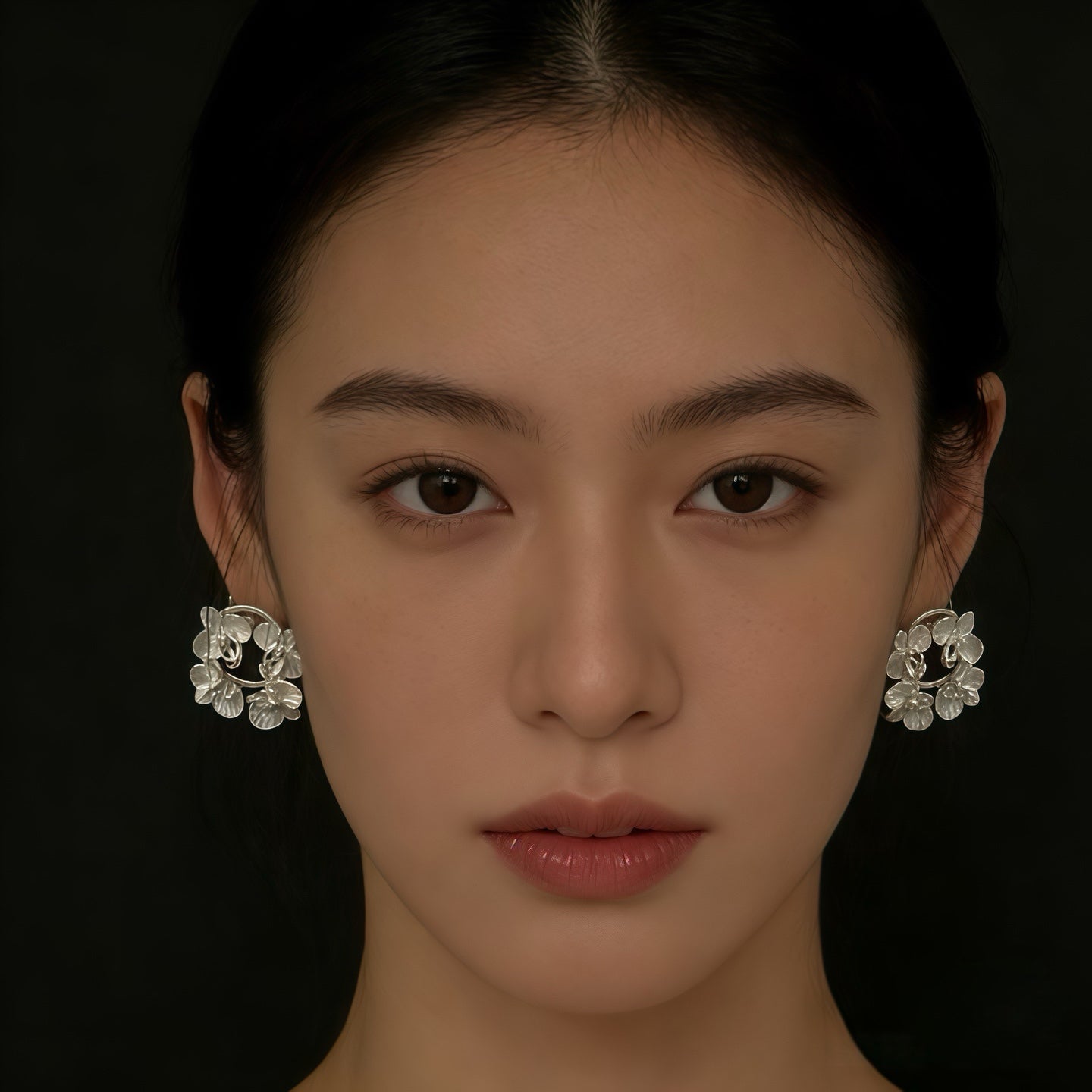 Orchid Halo Earrings