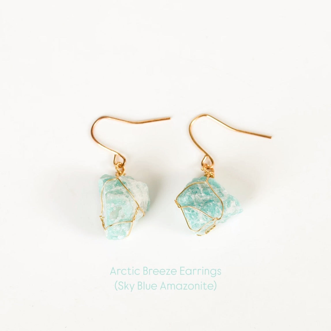 Raw Crystal Drop Earrings — Handmade Natural Stone Jewelry