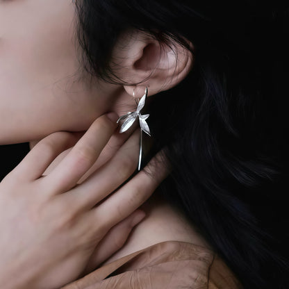Four-Season Orchid Drop Earrings