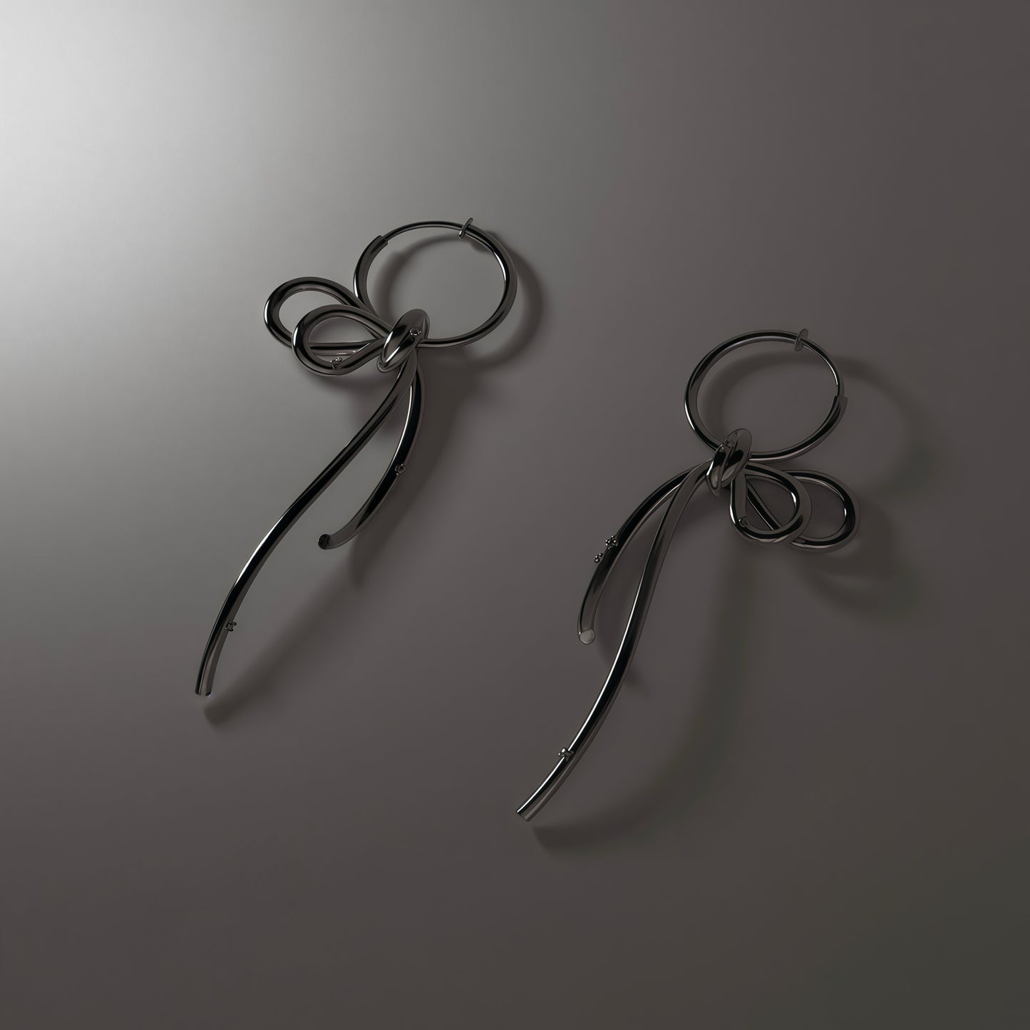 Ribbon Flow Earrings / Ear Cuffs (2-in-1 Style)