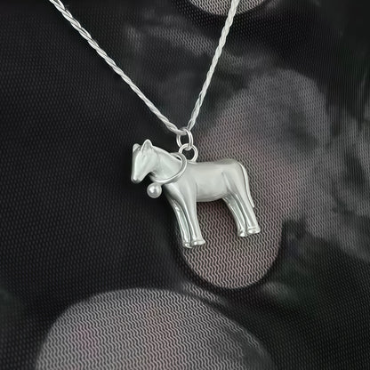 Moonlit Little Horse Necklace