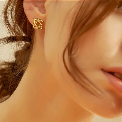 Eternal Knot Stud Earrings
