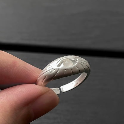 Ethereal Eye Silver Ring