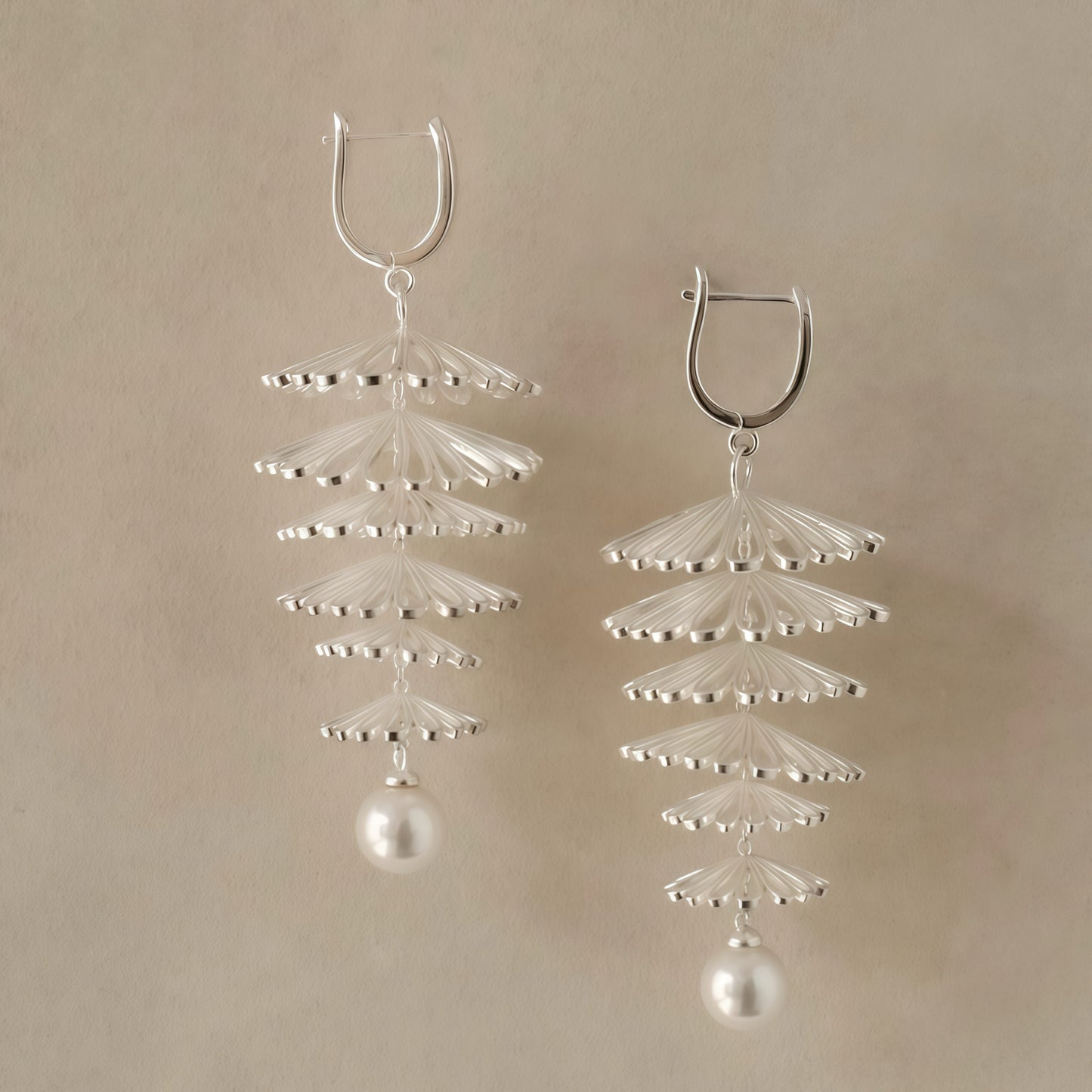 Pine Tree Dewdrop Earrings