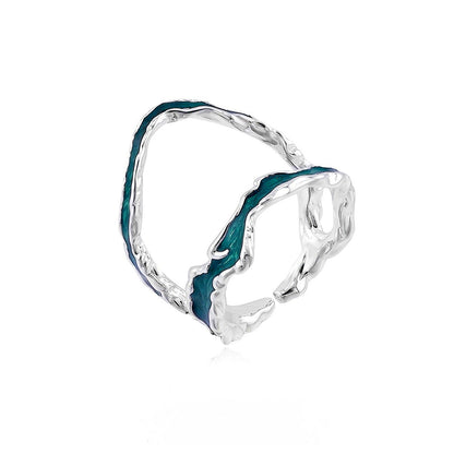 Flowing River Silver Ring