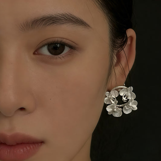Orchid Halo Earrings