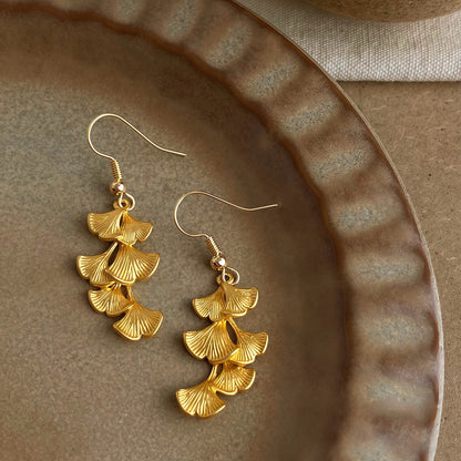 Ginkgo Cascade Earrings