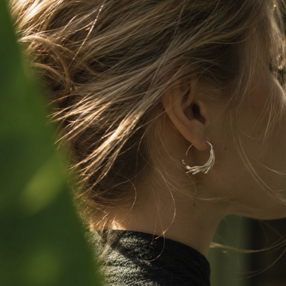 Where Petals Wander Hoop Earrings