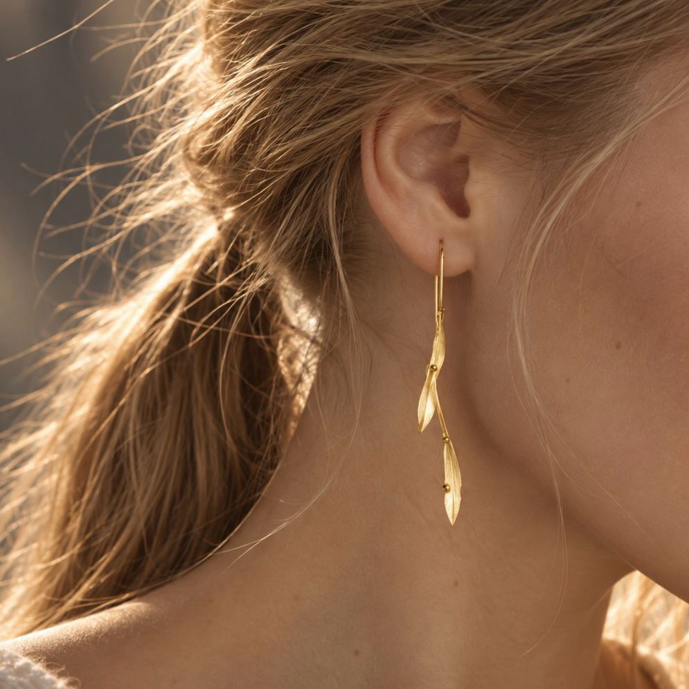 Branch Remembers Leaf Earrings