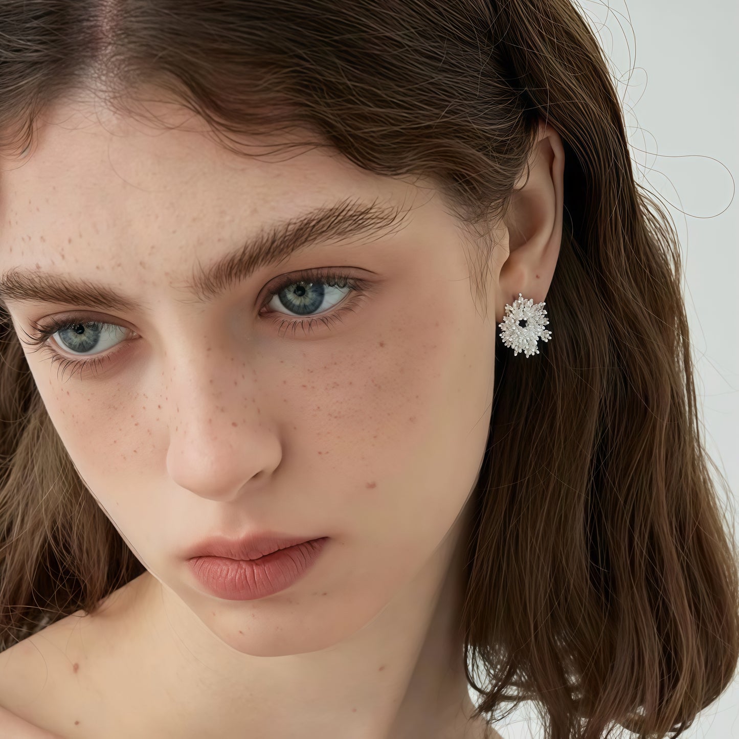 Snowflake Pearl Earrings