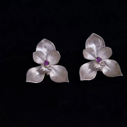 Orchid Bloom Silver Ring