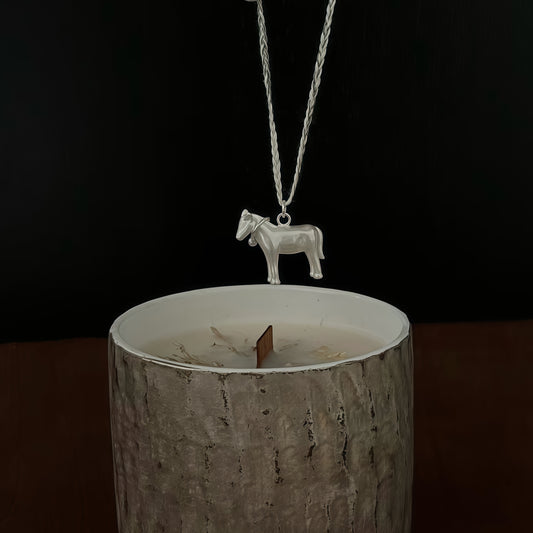 Moonlit Little Horse Necklace