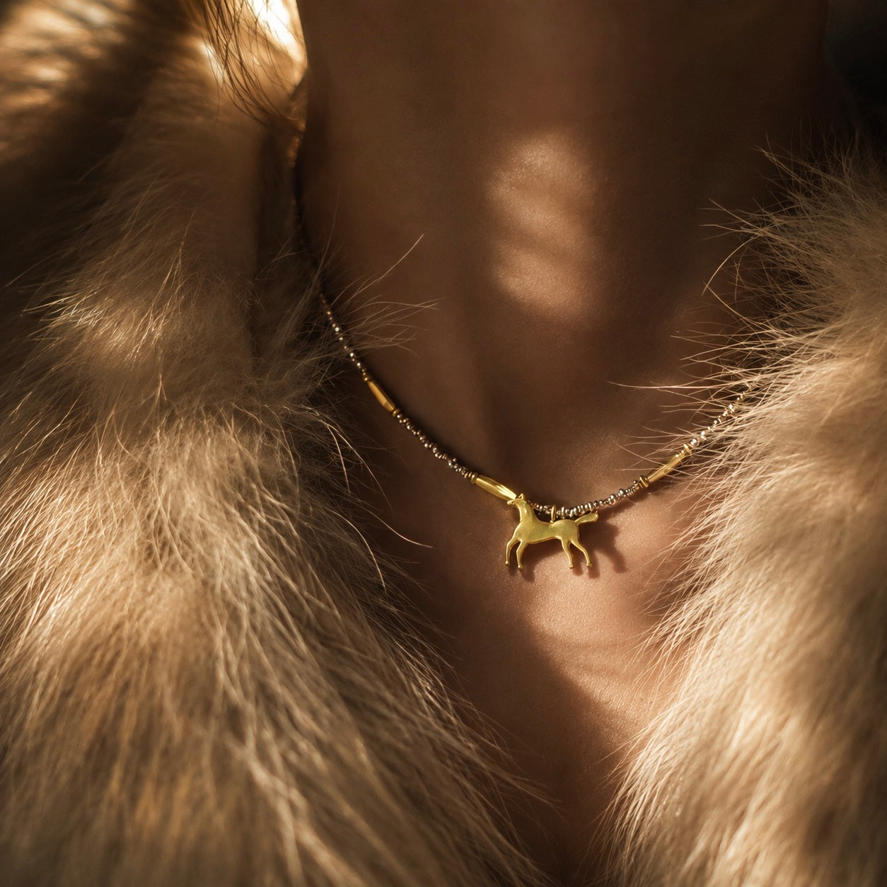 Horizon Horse Necklace