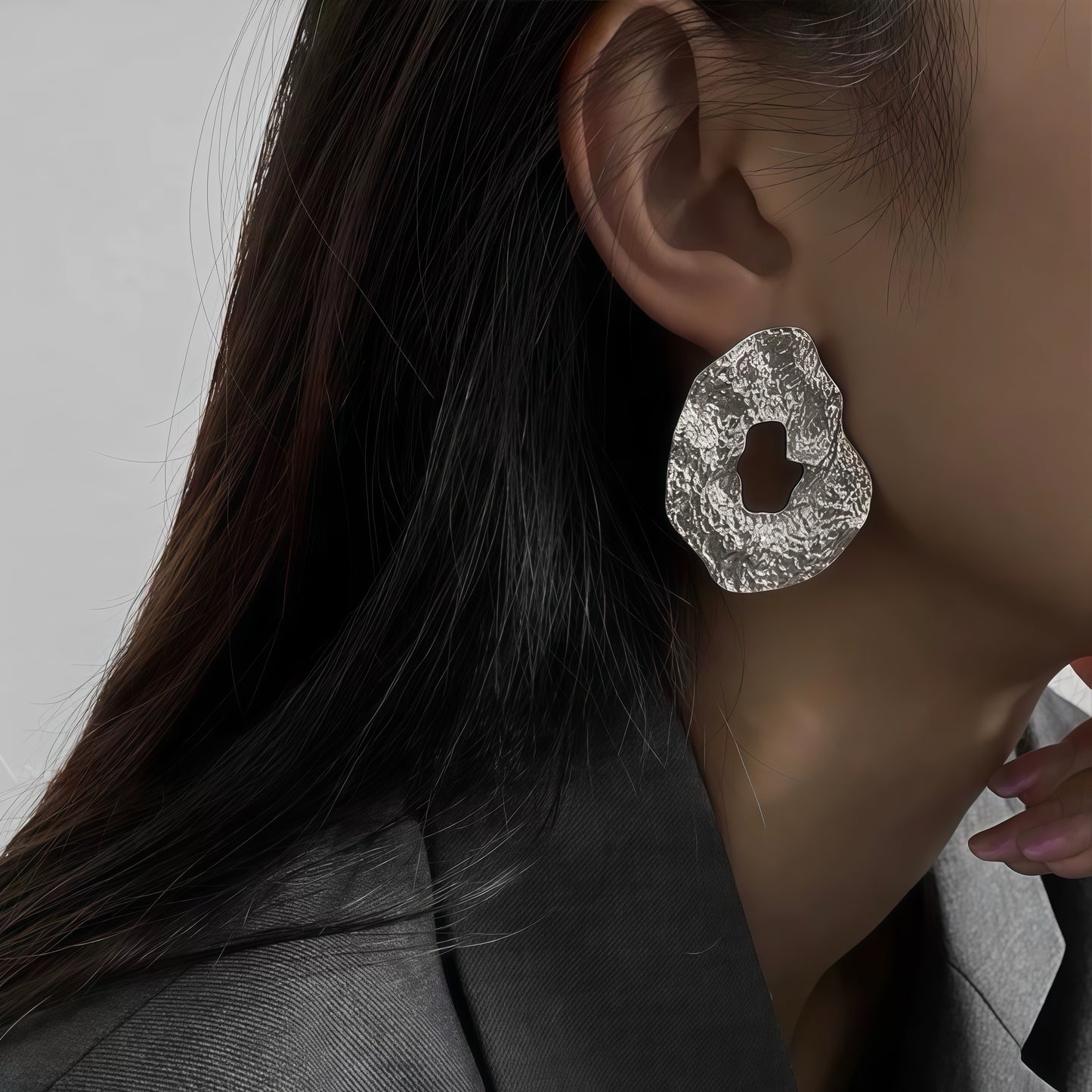 Sculptural Flow Earrings - Gold & Silver