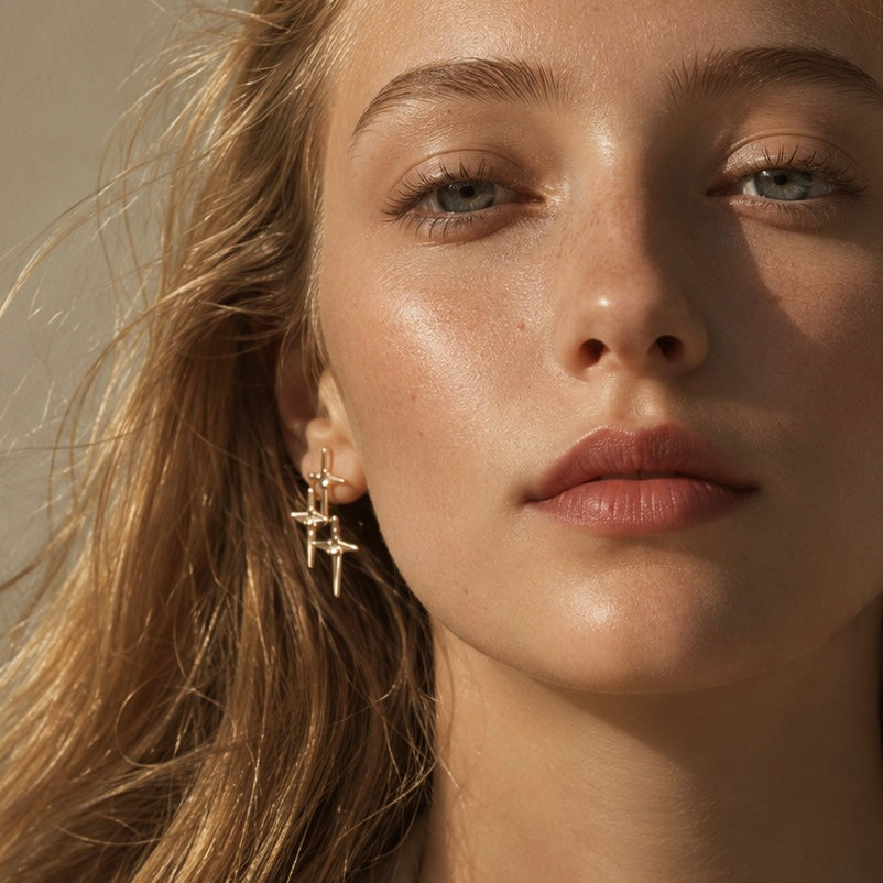 North Star Cluster Earrings
