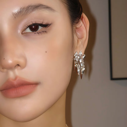 Silver Eclipse Radiance Earrings
