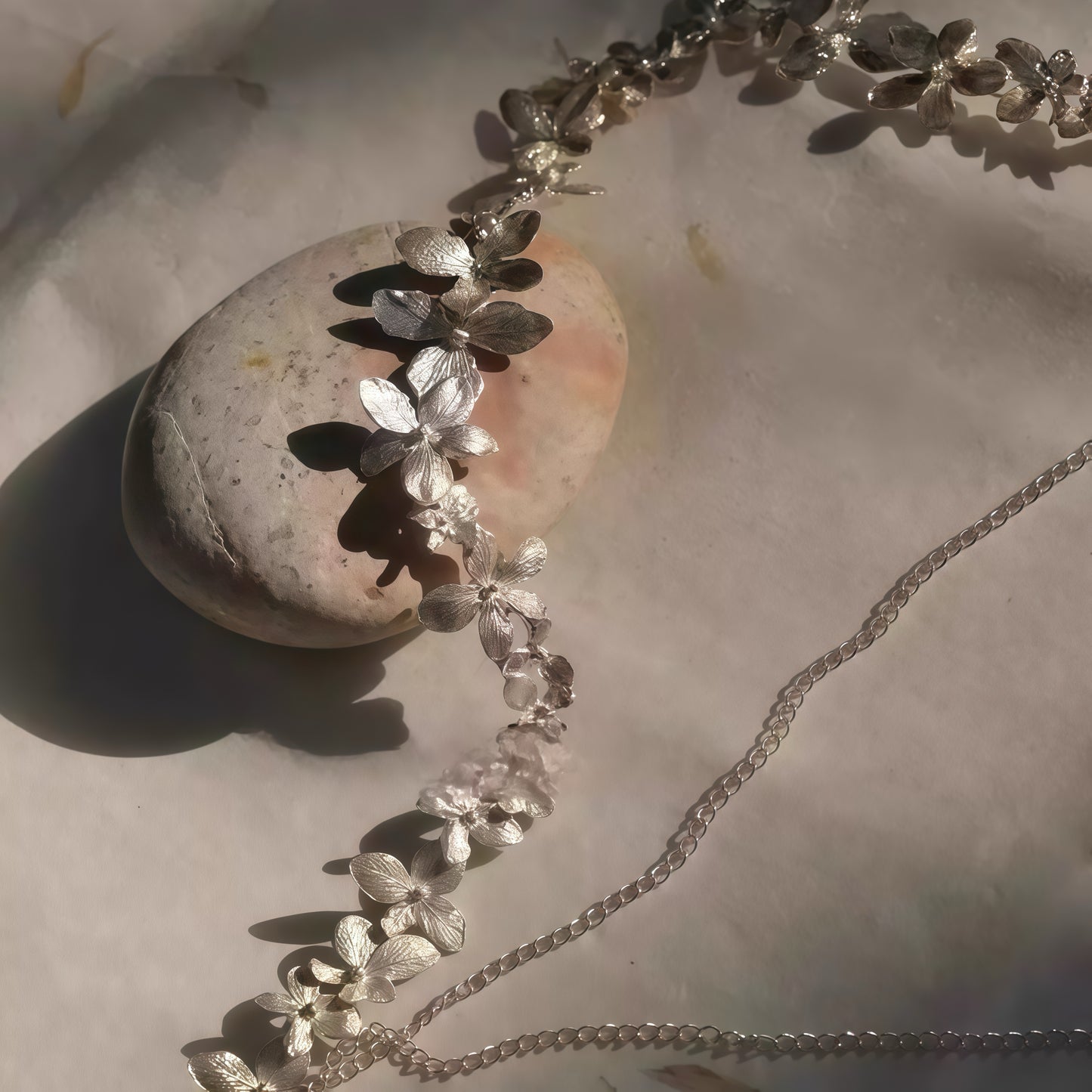 Blossom Chain Necklace & Earrings (15-Day Craft)