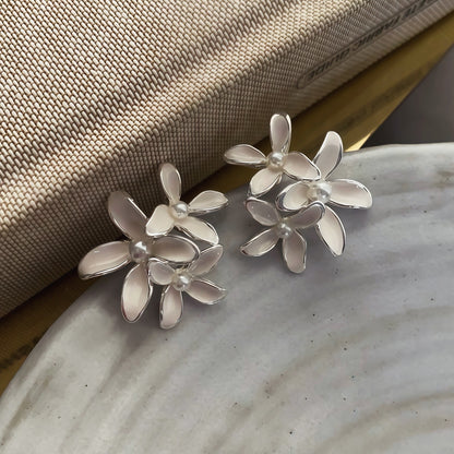 Blooming Petal Cluster Earrings