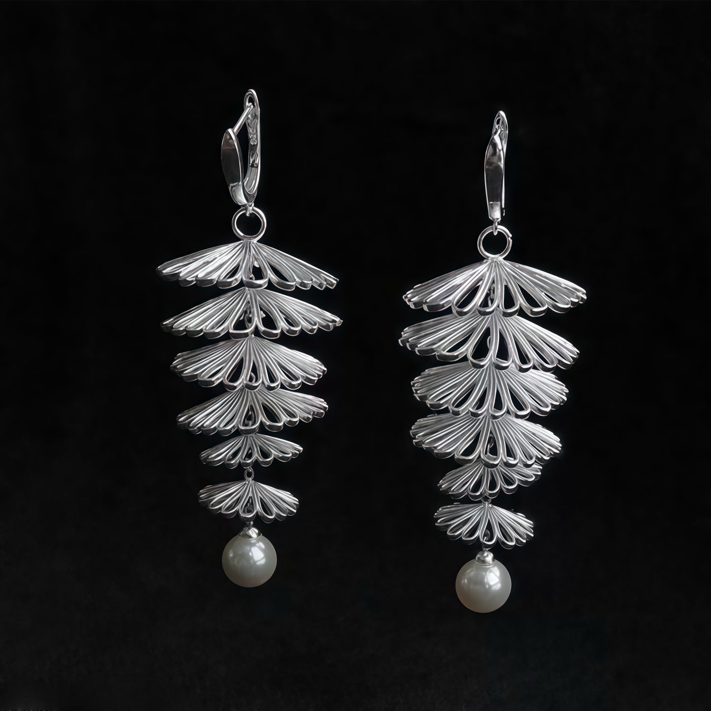 Pine Tree Dewdrop Earrings