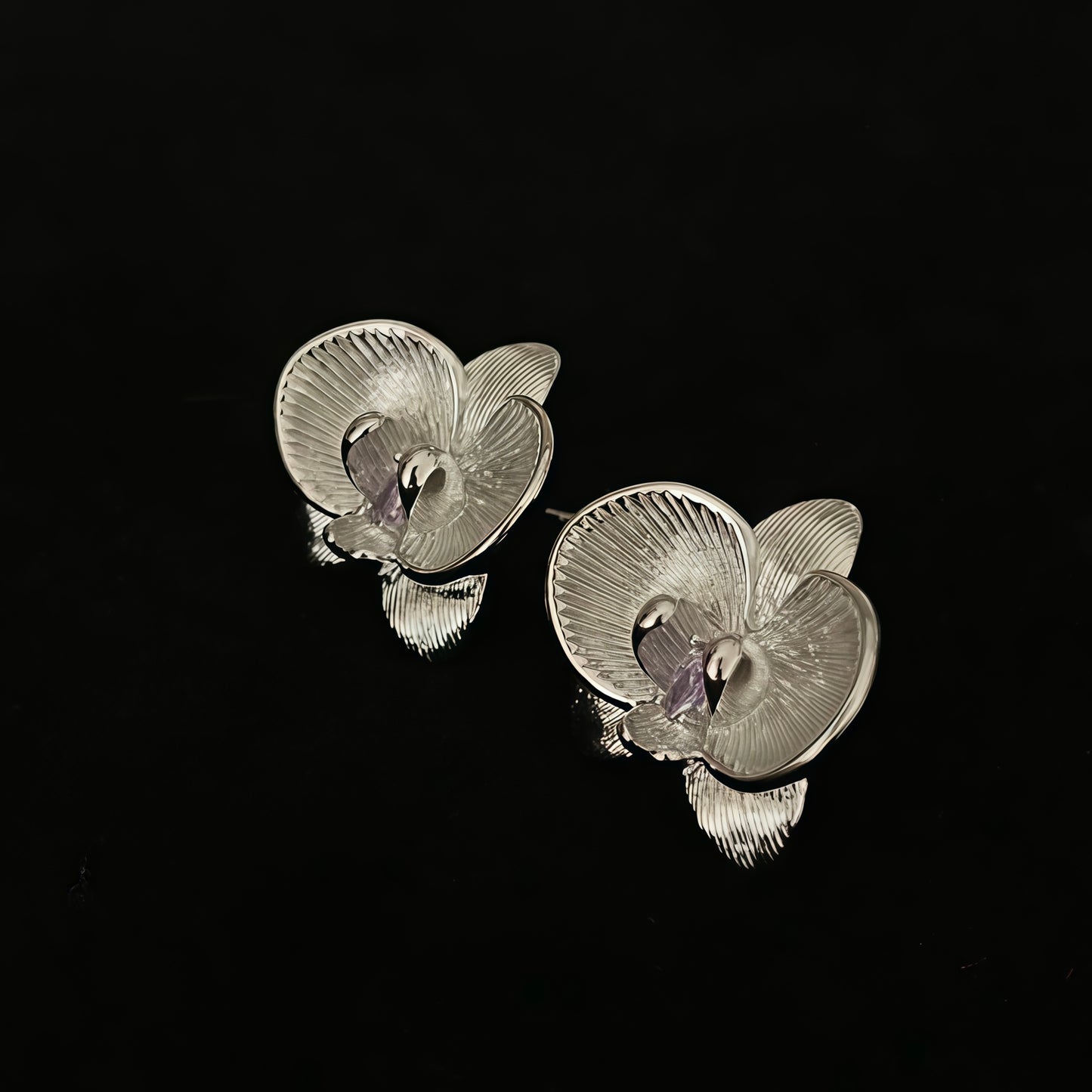 Orchid Whisper Stud Earrings