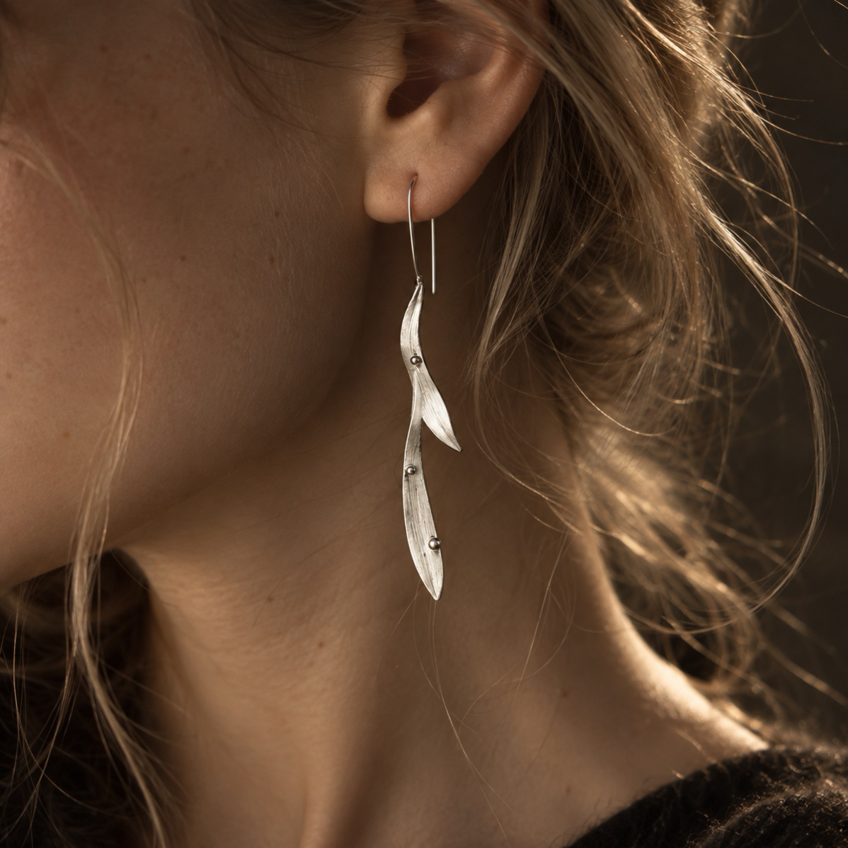 Branch Remembers Leaf Earrings