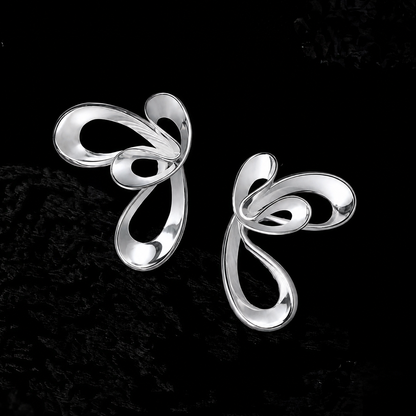 Cloudflow Silver Earrings