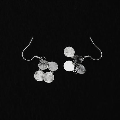 Sculpted Light Disc Earrings