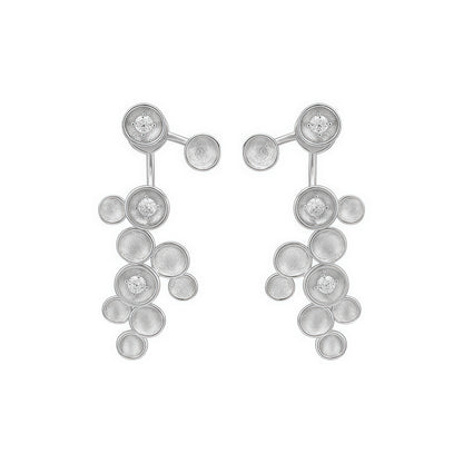 Cluster Drop Earrings (2-in-1 Style)