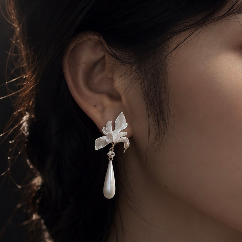 Iris Dew Drop Earrings